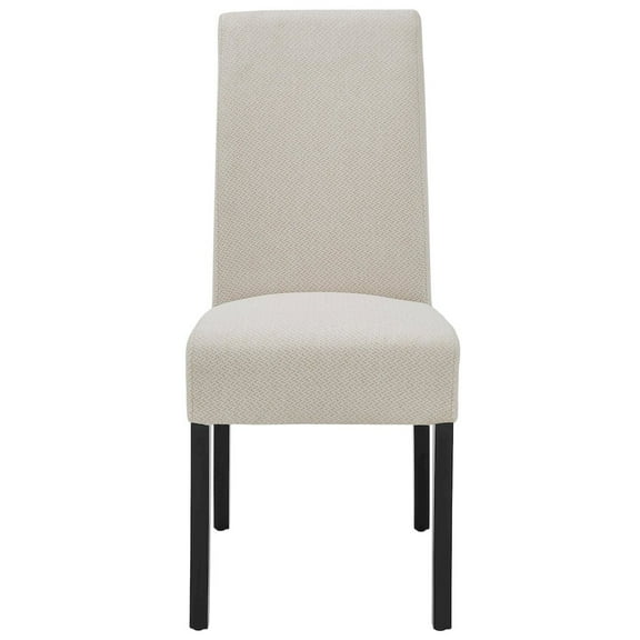 New Pacific Direct Valencia 19" Fabric Chair in Beige (Set of 2)