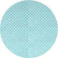 thumbnail image 1 of Ahgly Company Indoor Round Patterned Electric Blue Area Rugs, 3' Round, 1 of 6