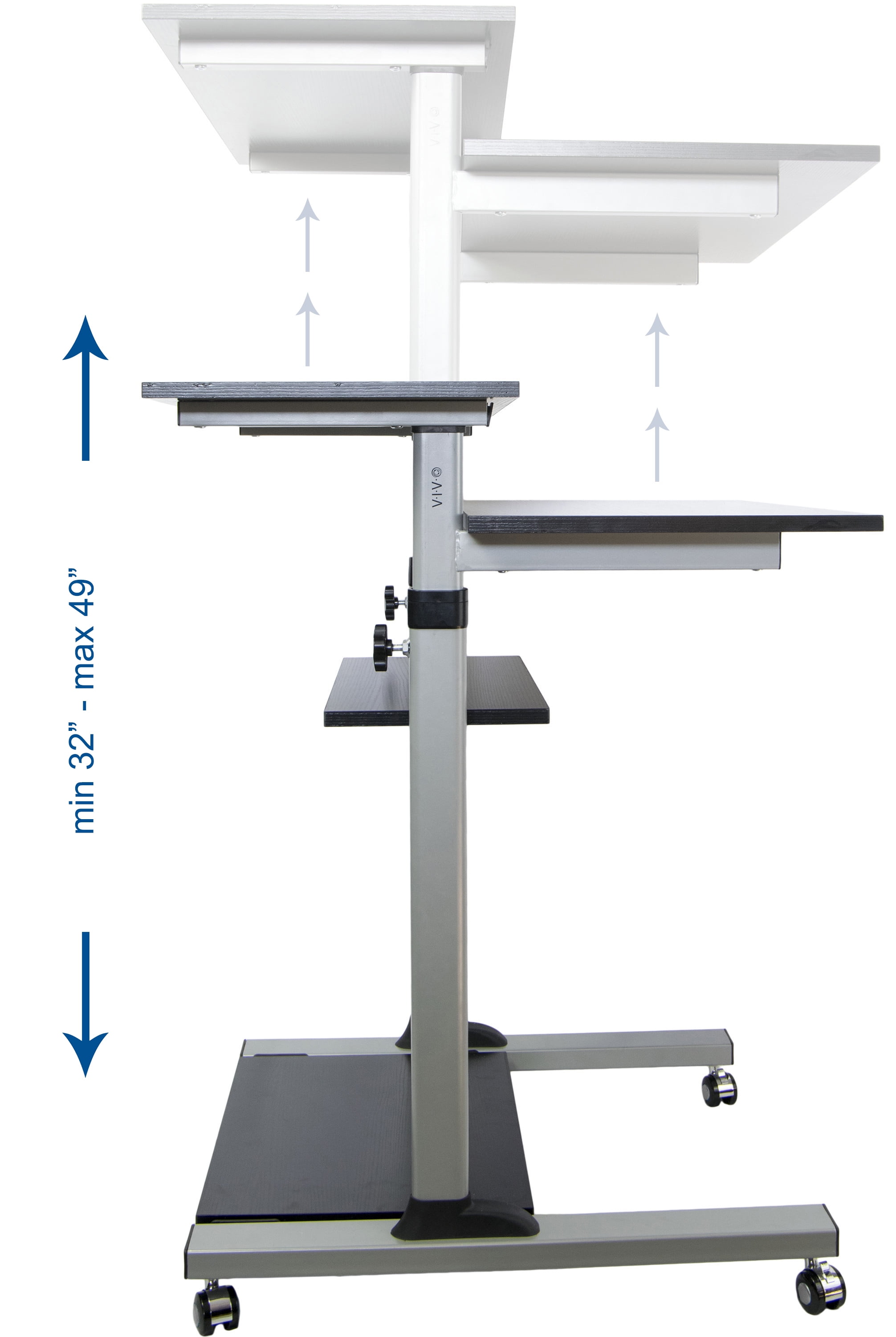 Cart V02d Carts Stands Office Products Vivo Mobile Height