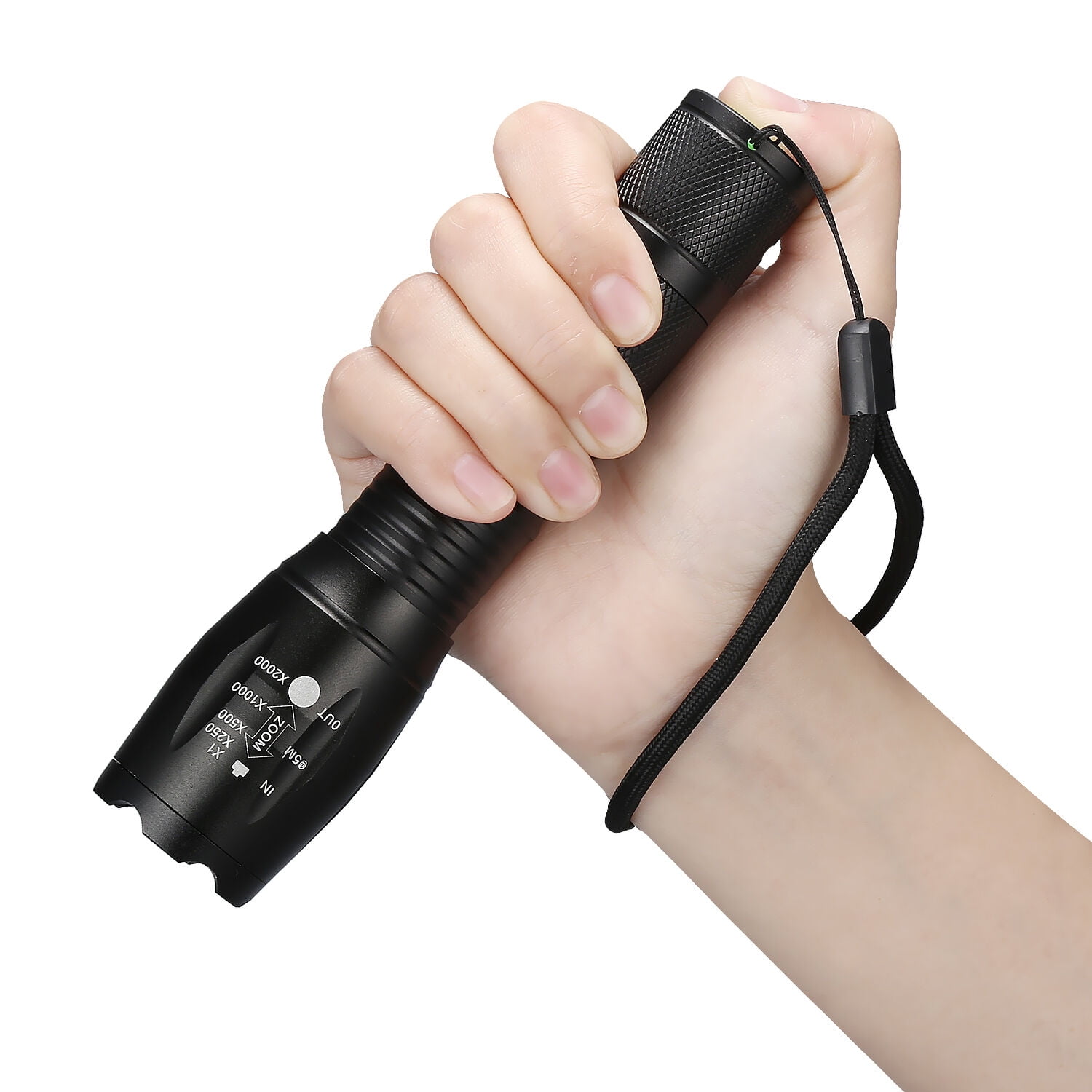 Ultrafire Tactical 90000LM 5 Modes T6 Zoomable LED Flashlight Torch 18650 Light 