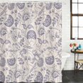 thumbnail image 3 of Purple Fruit Waterproof Fabric Shower Curtain,Country Retro Floral Botanical Plant Waterproof Fabric Shower Curtain for Bathroom Curtains Bathtubs Hotel Shower Curtains with 12 Hooks Extra Long 72x96, 3 of 8