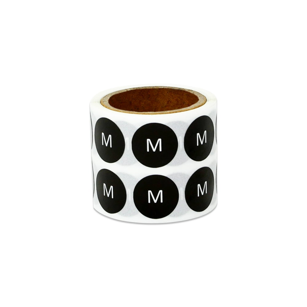 1/2" ( M ) Medium Stickers Labels for Retail, Clothing, Clothing Sizes