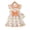 Orange, variant on 6Y Little Girls Dress 7Y Girls Sleeveless Dress Doll-collar Little Girls Summer Stripe Dress with Cute Bag Blue