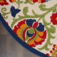 thumbnail image 6 of Nourison Aloha Indoor/Outdoor Multicolor 7'10" x round Area Rug, (8 Round), 6 of 12