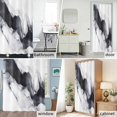 thumbnail image 6 of Abstract Black White Marble Texture Fabric Shower Curtain Modern Art Washable Shower Curtains for Bathroom, Waterproof Bath Curtain with Hooks Home Decor 72x72in, 6 of 8