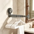 thumbnail image 4 of Suction Cup Storage Rack, Wall-Mounted Organizer With Telescopic Support Rod, for Balcony and Bathroom, Gray, 4 of 7