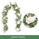 thumbnail image 3 of Guirnalda de vid de flores falsasrosa artificial para fiesta de boda (beige de 6.1 pies), 3 of 5