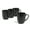 Black, variant on over&back Coupe Stoneware Coffee Mugs - 4-Piece Mug Set - Enjoy the Perfect Cup of Coffee, Tea, Latte, and More - Semi-Matte White - 15 Oz