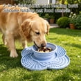 thumbnail image 6 of Pet Slow Feeder Bowl, 2-in-1 Foldable Silicone Lick Mat with Suction Cups, 1 Pack Non Slip Slow Eating Pet Feeding Bowl, Slow Down Eating Choking Prevention Feeder for Dogs and Cats, 6 of 6