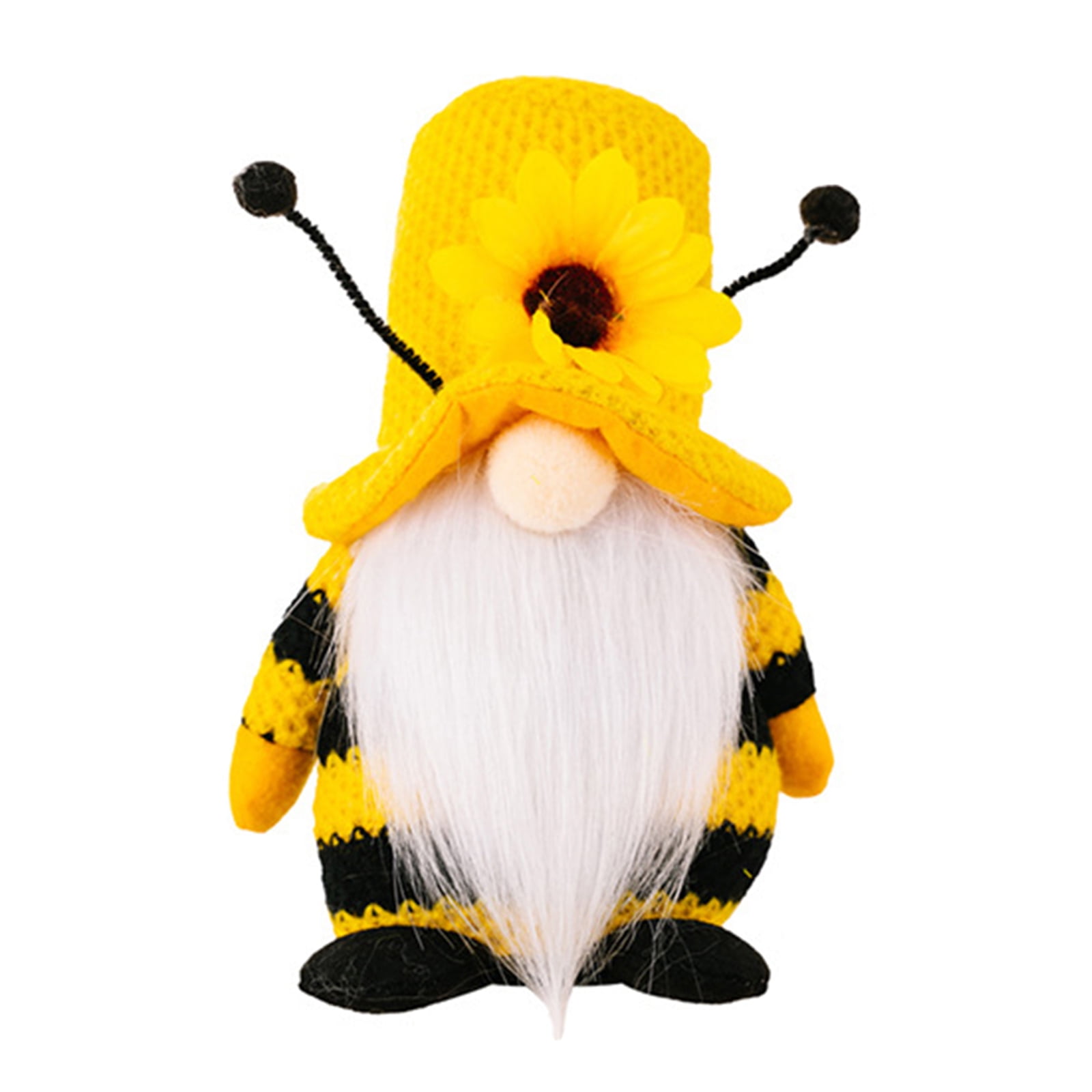 Bumble Bee Gnomes Plush - Honey Bee Day Handmade Spring Gnome Yellow &  Black Scandinavian Tomte Nisse Swedish Elf Faceless Doll for Kitchen Tiered