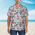 thumbnail image 4 of Lsque London Symbols1 pattern Hawaiian Shirt for Men, Unisex Summer Beach Casual Short Sleeve Button Down Shirts-Large, 4 of 9