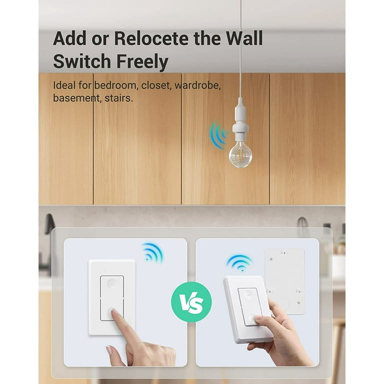 DEWENWILS Remote Control Light Socket Wireless Light Switch for