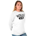 thumbnail image 4 of Mathlete Pi Math Student Teacher Long Sleeve TShirt Men Women Brisco Brands M, 4 of 6