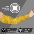 thumbnail image 6 of Cooling Compression Arm Sleeves Gold Texture Glitter Sun Protection Sport Arm Sleeves For Men Women Baseball Basketball Running, 6 of 6