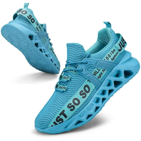 

Petmoko Mens Breathable Walking Plus Size Running Shoes Blade Slip on Casual Tennis Shoes Fashion Sneakers Just soso Shoes