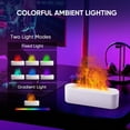 thumbnail image 3 of Essential Oil Diffuser, Fireplace Fire Flame Aromatherapy Diffuser, 150ml Ultrasonic Cool Mist Humidifier, Scent Aroma Diffuser with 7 Colors Light, Timer & Auto-Off for Home, Room (White), 3 of 7