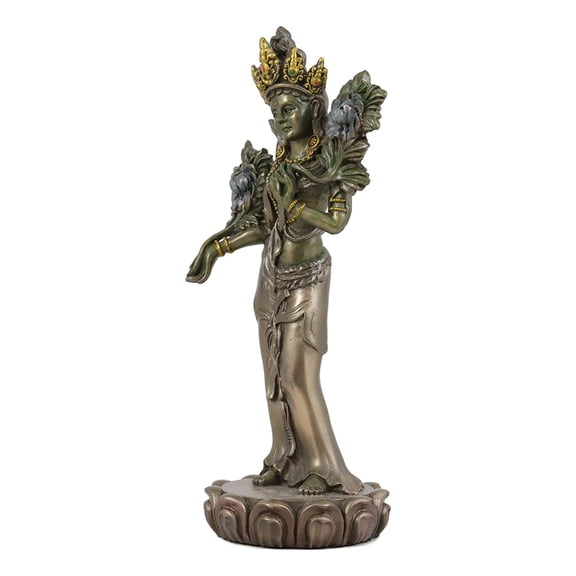 Tibet Buddhism Arya Jetsun Dolma Green Tara Goddess Of Compassion Action Statue