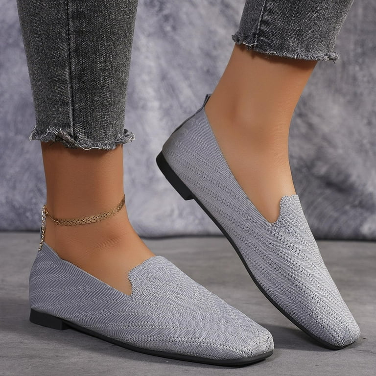 Viluyesy Flats for Womens, Wide Width Round Toe Breathable Mesh