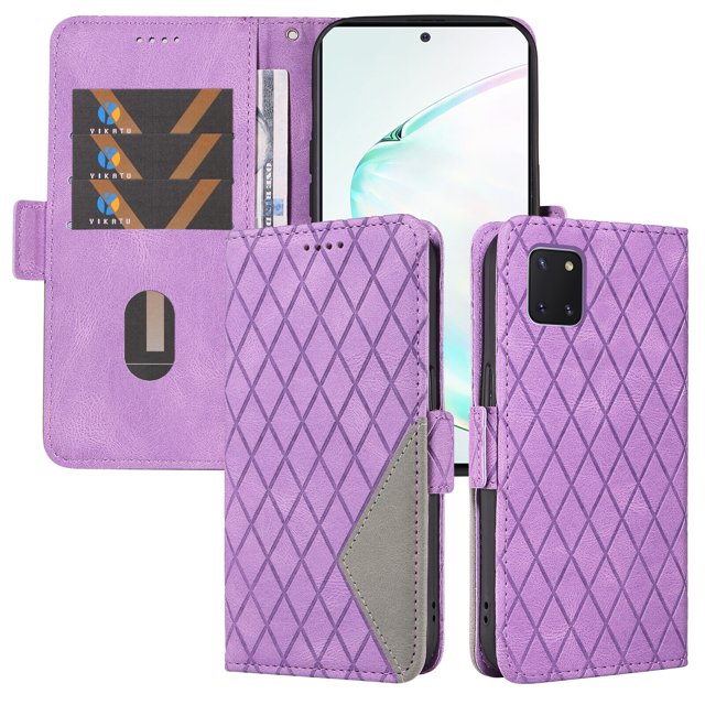 Compatible with Samsung Galaxy Note 10 Lite PU Leather Wallet Case with Card Holder Magnetic Closure Cover