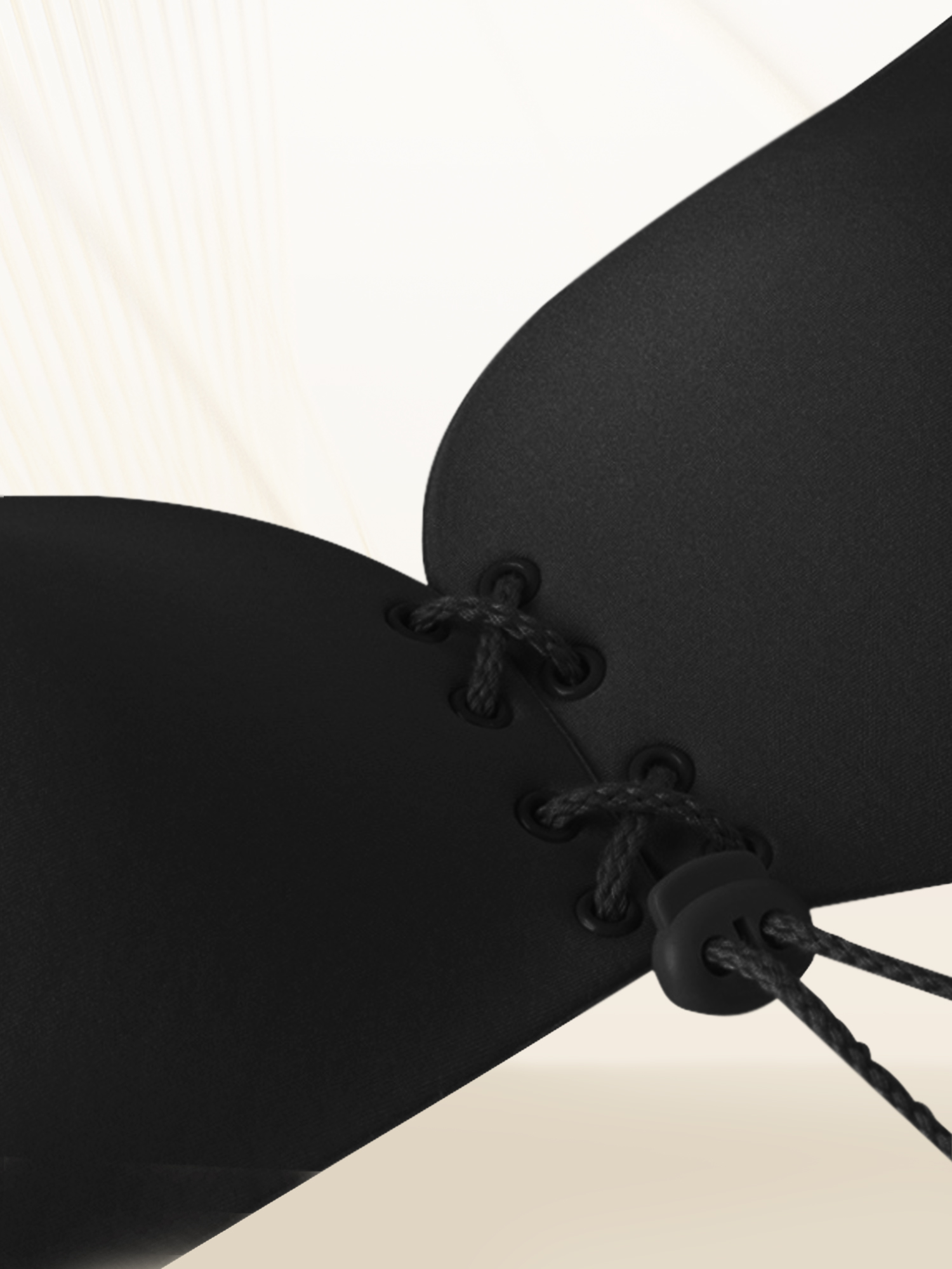 Unique Bargains Women's Strapless Push Up Backless Bras XS Black Mango Cup