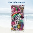 thumbnail image 3 of PHYHOO  Animal Fruit Beach Towel for Adults Kids Microfiber Lightweight Swimming Pool Towels Quick Dry Absorbent Sand Free Large Oversized Bath Towel 30x60in, 3 of 8