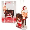 thumbnail image 1 of Santaur Hand Blown Glass Holiday Ornament, 1 of 2