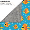 thumbnail image 4 of Dish Drying Mat, Bright golden cartoon fish Highly Absorbent Drying Matt Kitchen Counter, Dish Mat Drying Pad Dishes Drainer Mats for Kitchen Counter or Sink, 16 x 18 inch, 4 of 6