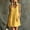 Yellow, variant on Morttic Women's Solid Color Sleeveless V Neck Mini Dress – Loose Pockets Casual Vacation Dress for Spring/Summer Beige,S