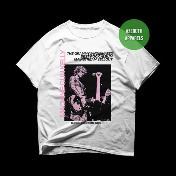 Machine Gun Kelly T-Shirt, MGK Rock Music Tee Tour 2025, Sizes S-5XL, GrolyTee
