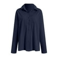 thumbnail image 6 of Godom Shirts for Women Oversized Long Sleeve Button Down Shirts Blouses Tops with Pocket, 6 of 7