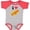 Baseball Heather and Red, variant on Inktastic I Love Hot Dogs Boys or Girls Baby Bodysuit