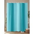 thumbnail image 4 of Fsddascl Turquoise Ombre Shower Curtain Set - Small 36" x 72" Washable Bathtub Curtain with 12 Hooks, Modern Abstract Art Waterproof Fabric Stall Shower Curtains for Bathroom/Bathtub Décor, 4 of 6