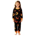 thumbnail image 3 of CONZONE Halloween Toddler Girls Pajamas Graphic Pjs Set Hallowmas Jammies Long Sleeve Tops Pants 2 Piece Sleepwear Loungewear for Kids, 3 of 5
