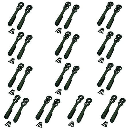 Neptune Carpet - Decorative Solid Aluminium Carpet Clip Stair Holder Pair Pack of 13