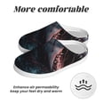 thumbnail image 6 of Easygdp Wave Chain Shark Slippers for Women Mens Winter Warm Home Slippers Plush Slip on House Slippers for Indoor Outdoor Shoes-13, 6 of 7
