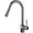 Chrome, variant on kitchen faucet black with pull down sprayer, Modern Single Handle for kitchen sink, faucet pull out 2 modes swivel nozzle, brass-chrome