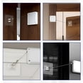 thumbnail image 4 of Billuyoard Cierrapuertas automático sin perforaciones de 2 piezas con construcción duradera para un fácil y adecuado para más Decoración del hogar blanco【1000g】, 4 of 6
