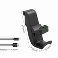 thumbnail image 3 of Upgraded Hanging Charging Station for PS5 Controllers - Dual Contact Charger with LED Indicators + Headset Storage Hook, Space-Saving Design, Overcharge Protection | PS5 Accessories, 3 of 5