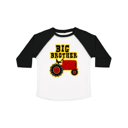 

Inktastic Red Tractor Big Brother Gift Toddler Boy Girl T-Shirt