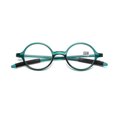 thumbnail image 2 of 40mm Round Frame Reading Glasses for Men Women TR90 Vintage Readers, 2 of 2