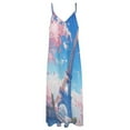thumbnail image 4 of Blossoming Paris Eiffel Tower Fine Art Sleeveless Dress Summer Dress Woman 2025, 4 of 7