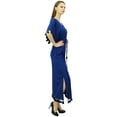 thumbnail image 5 of Bimba Women's Designer Tassel Kaftan Dress Kimono Sleeve Long Maxi Coverup Gown, 5 of 5