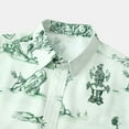 thumbnail image 5 of CALAFEBILA Hawaiian Mens Shirts Casual Button Down Tropical Print Short Sleeve Holiday Beach Shirts Loose Fit Summer Mens Tops with Pockets, 5 of 9