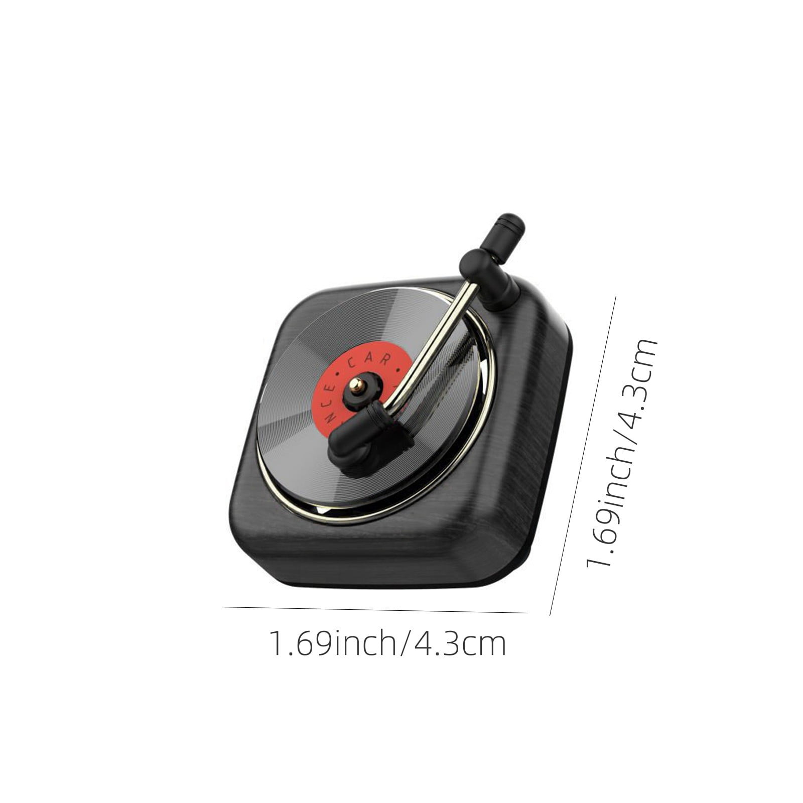 Fufafayo 6Pcs Phonograph Record Player Car Perfume Vent Clip, Retro Car Air Freshener Diffuser, Decorative Ornaments for Car Air Conditioner , Aromatherapy Decor for Dashboard