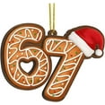 thumbnail image 6 of 67 Funny Christmas Ornaments 2025, 67 Meme Santa Ornaments for Christmas Tree, 2D Six Seven Tree Ornament 6 7 Stuff for Xmas Holiday Home Decor, 6 of 11