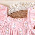 thumbnail image 6 of Letdown Baby Girl Summer Clothes Girl Outfits Sleeveless Ruffle Top and Bloomers Shorts Set with Floral Embroidery 0 3 6 12 18 Month, 6 of 9
