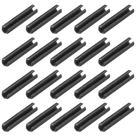 

1.7mm x 8mm Dowel Pin Carbon Steel Split Spring Roll Shelf Support Pin Fasten Hardware Black 20Pcs