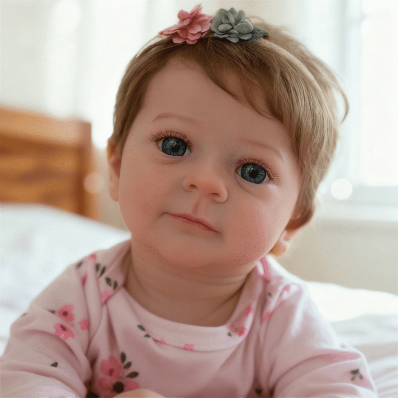 17-inch Lifelike Reborn Baby Dolls Soft Cloth Body，Real Baby Feeling Newborn Baby Dolls Adorable Playful Real Life Baby Dolls with Gift Box for Kids Age 3 +