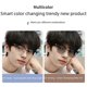 thumbnail image 4 of Gafas para miopía que cambian de color, adecuadas para hombres que trabajan en ingeniería científica, con prescripción ajustable, marco orbital, medio marco, lente plana, resistente a los rayos UV, 4 of 4