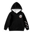 thumbnail image 2 of Byoo Toddler Girl Hoodie Paw Print Oversized Full Sleeved Hoody Sweatshirt Outdoor with Pocket Relaxed Fit Kids Top, 2 of 3